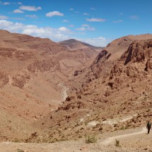 Todra valley above the gorge